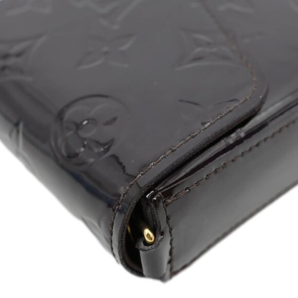 Louis Vuitton  Felicie Pochette Monogram Vernis Shoulder Bag Amarante - Picture 7 of 14